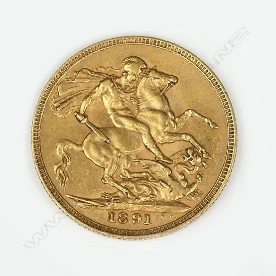 A Victorian gold sovereign