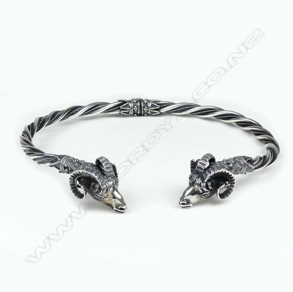 A silver rams head 'torque' Image 1++