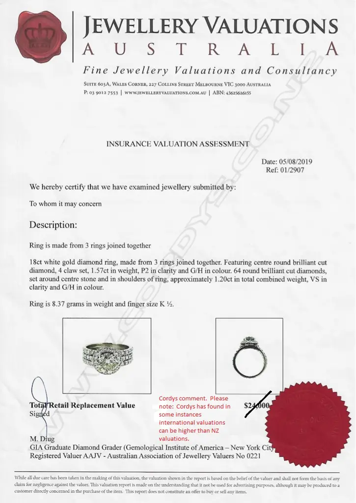 An 18ct gold and diamond dress ring Image 1++