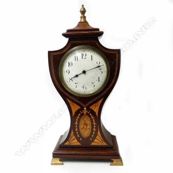 A quality Edwardian Sheraton Revival balloon clock