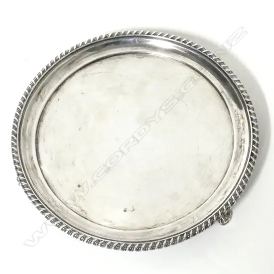 A George IV silver waiter