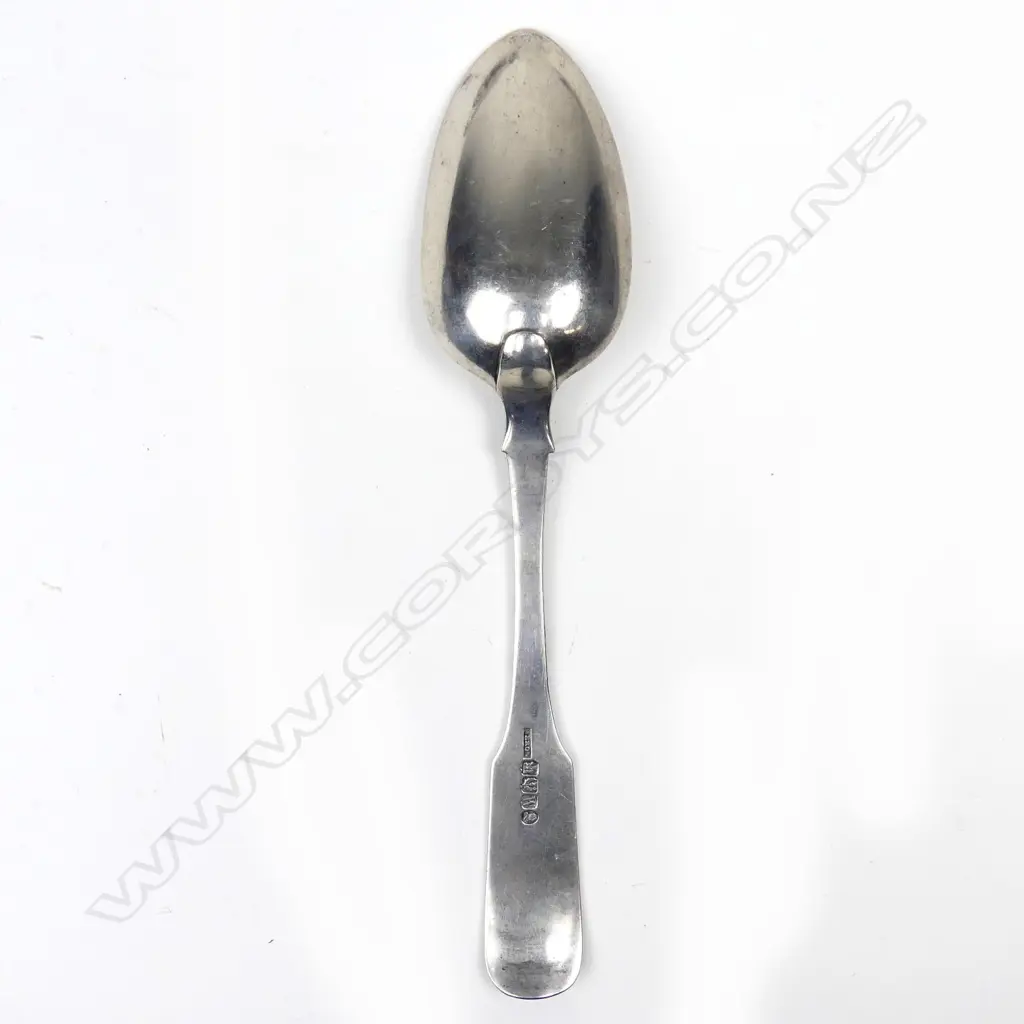 A set of six George IV Scottish silver tablespoons Image 1++