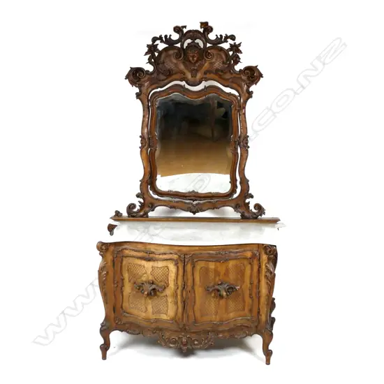 A rare and special 19thC Venetian commode
