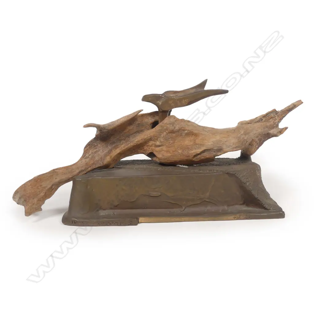 Malcolm Harrison bronze and driftwood sculpture 'Blueprint Altarpiece V' Image 1++