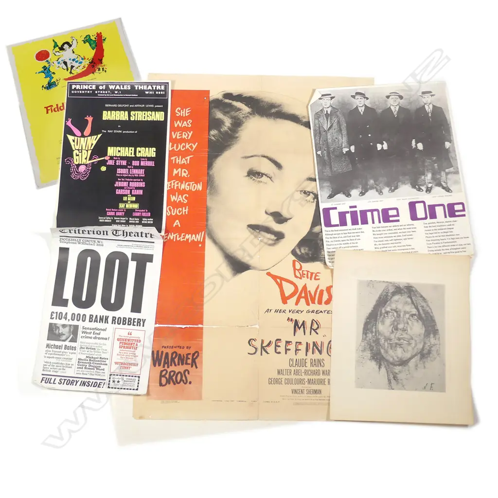 Large Bette Davis film poster (Mr Skeffington) Image 1++