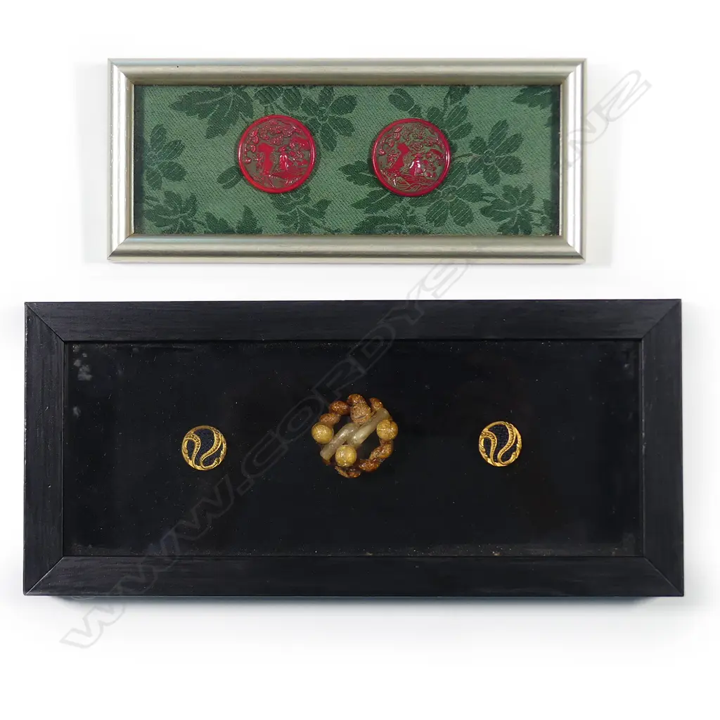 Two Malcolm Harrison framed assemblages Image 1++