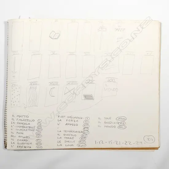 Malcolm Harrison sketch/work book