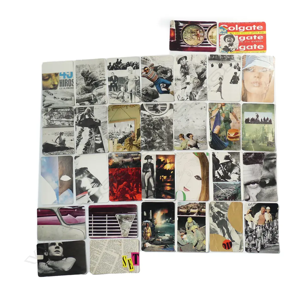 A collection of 30 Malcolm Harrison decoupage art works Image 1++