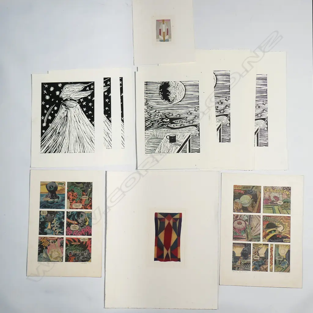 13 Malcolm Harrison artworks and 2 by Dorothy Law Image 1++