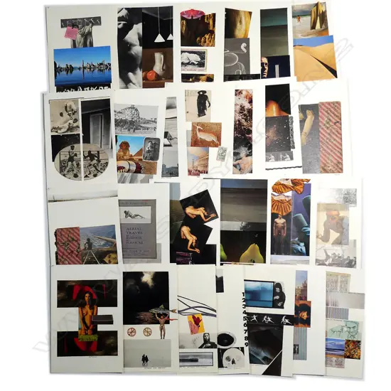 Malcolm Harrison 26 collage artworks on card