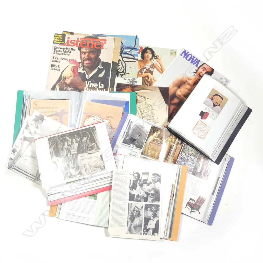 Five folders of Malcolm Harrison compiled magazine images Image 1++