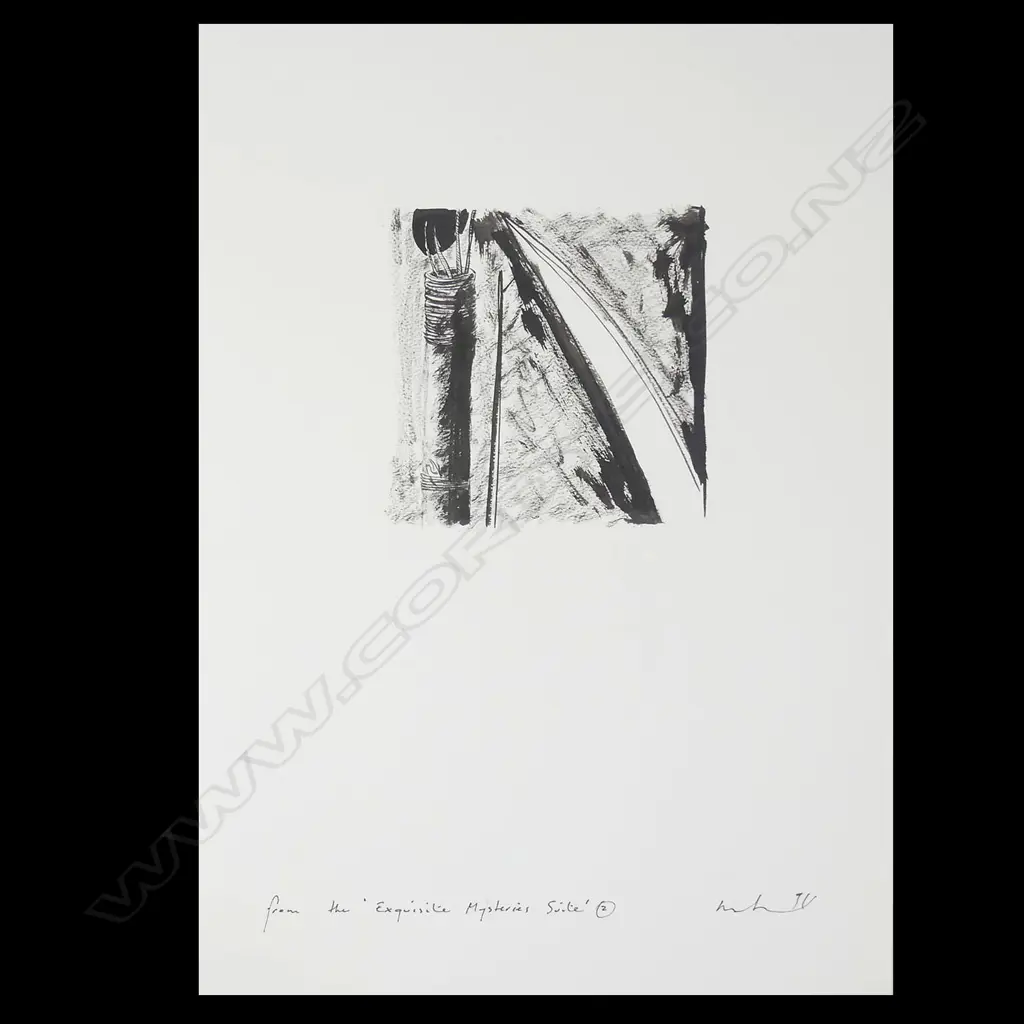 'FROM THE EXQUISITE MYSTERIES SUITE' 1991   #2, INK ON PAPER Image 1++