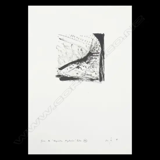 MALCOLM HARRISON, 'FROM THE EXQUISITE MYSTERIES SUITE' 1991, #26, INK ON PAPER