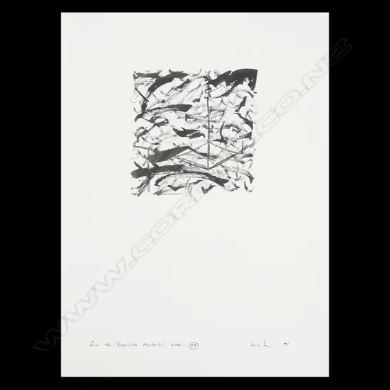 MALCOLM HARRISON, 'FROM THE EXQUISITE MYSTERIES SUITE' 1991, #29, INK ON PAPER