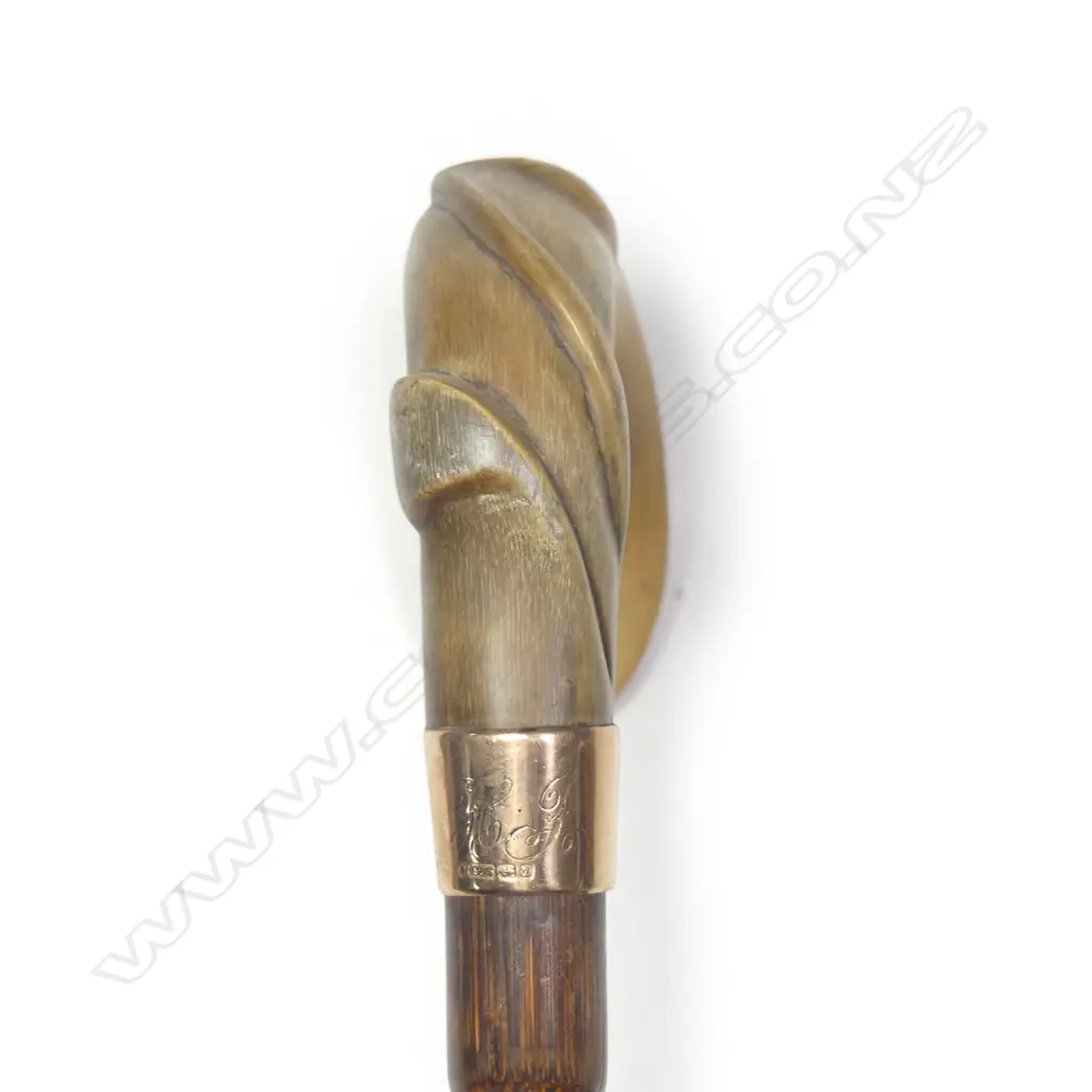 A Victorian malacca cane walking stick Image 1++