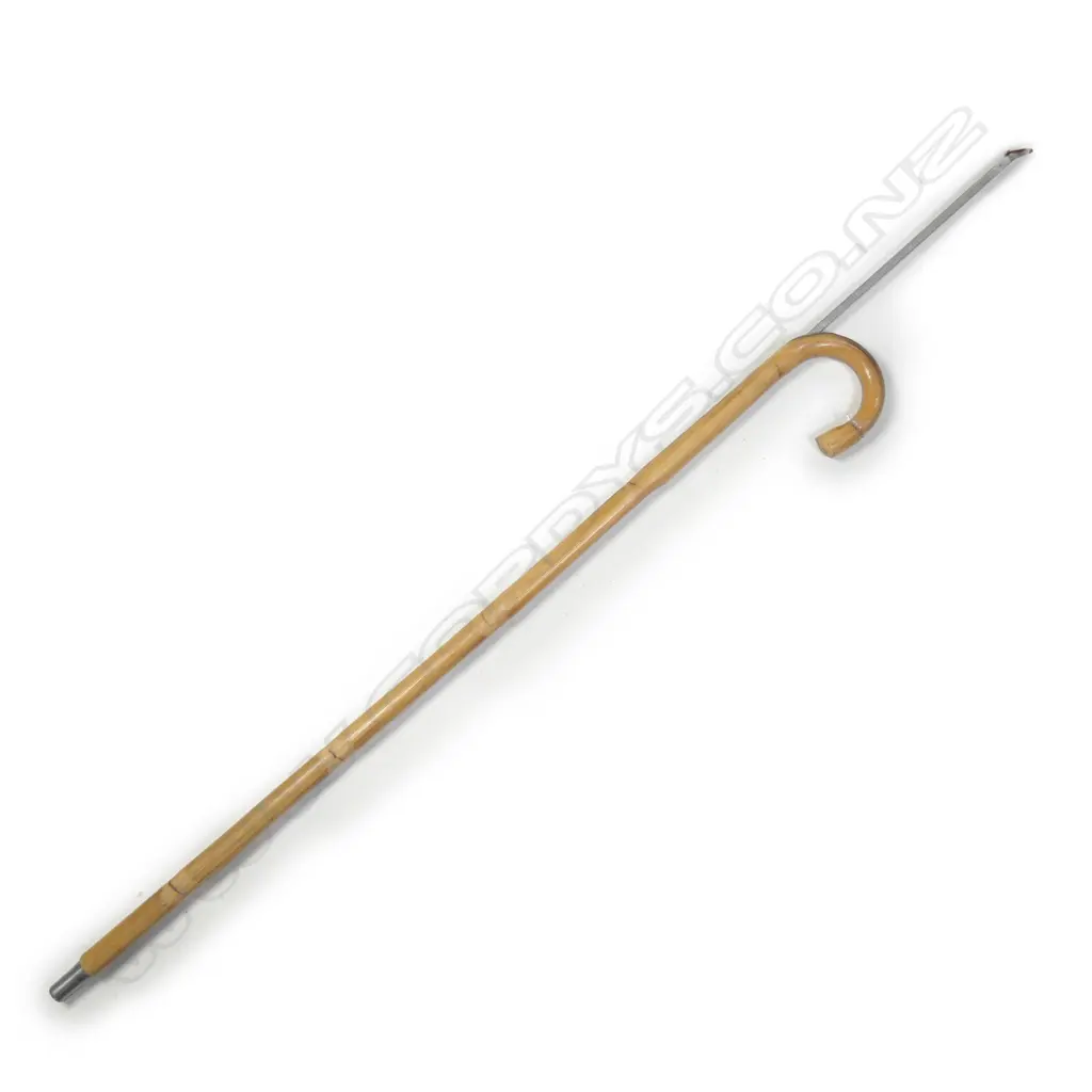 A vintage bamboo horse measuring walking stick Image 1++