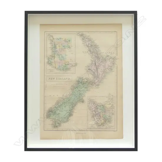 A mid-19thC map of New Zealand
