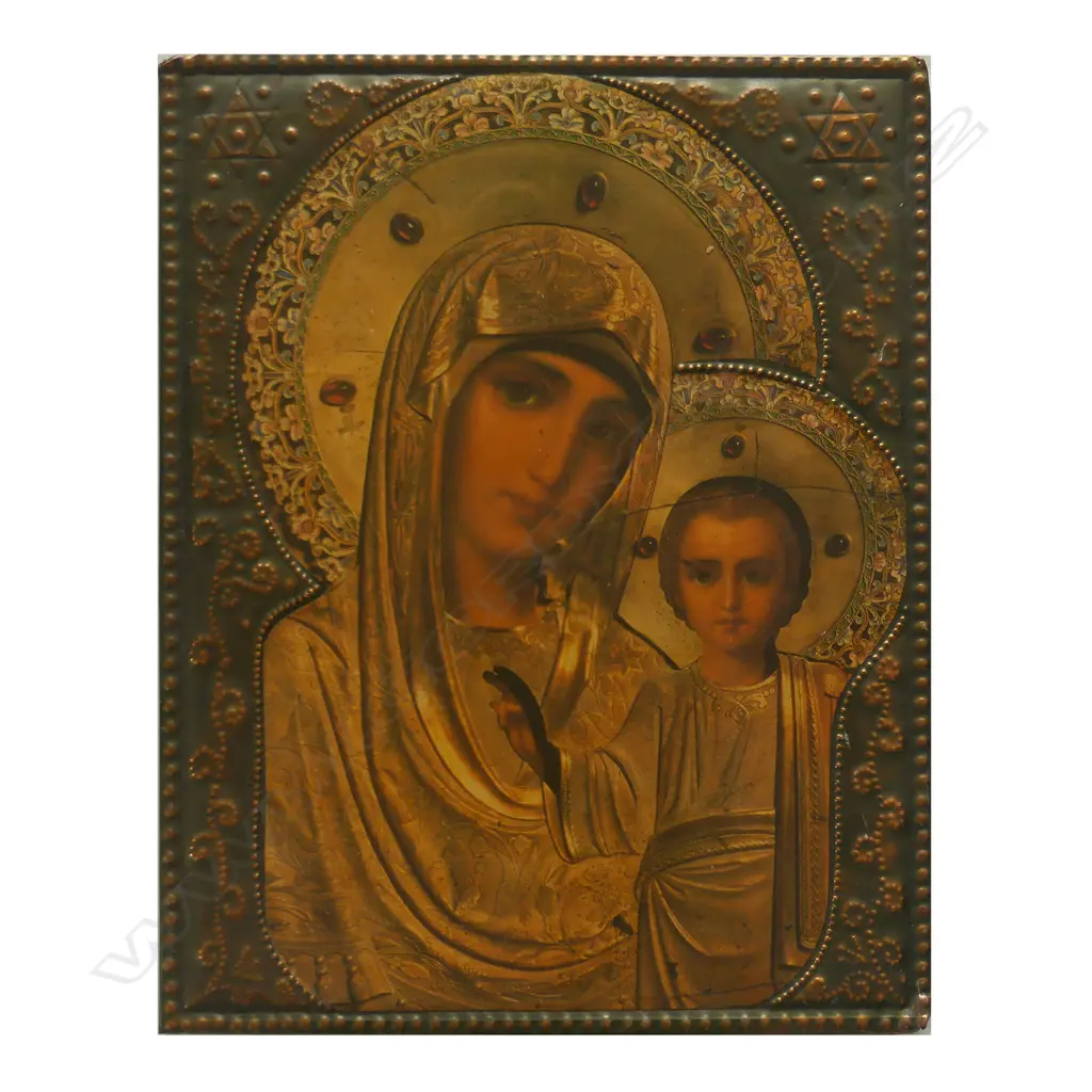 A Russian icon of Our Lady of Kazan Image 1++