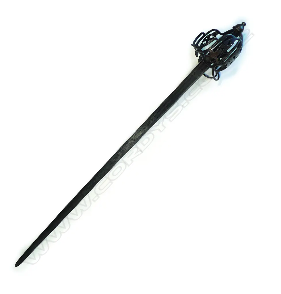 A rare 18th Century Scottish basket hilt sword Image 1++