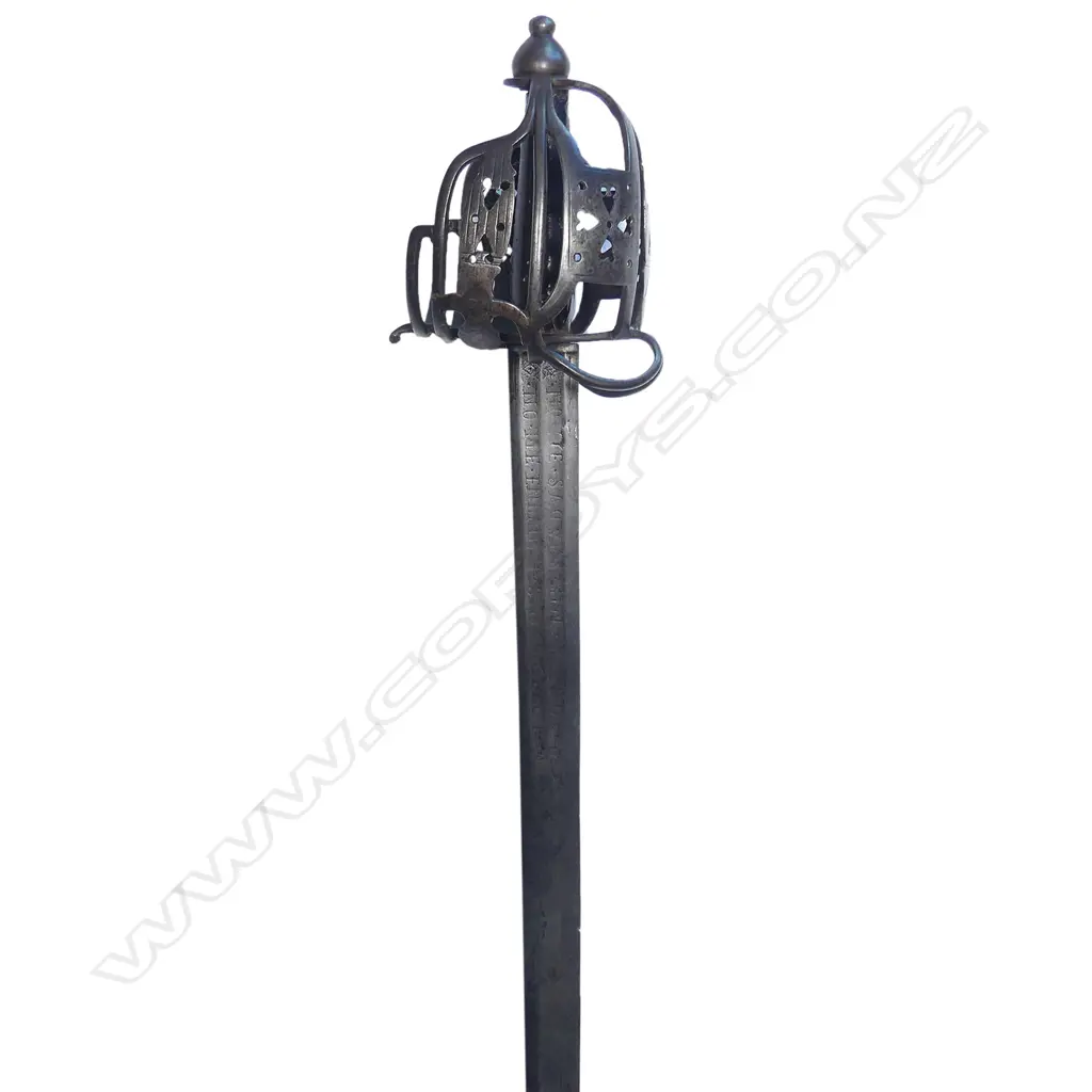 A rare 18th Century Scottish basket hilt sword Image 1++