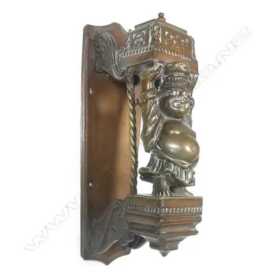 A substantial brass door handle ex Auckland's Civic Theatre