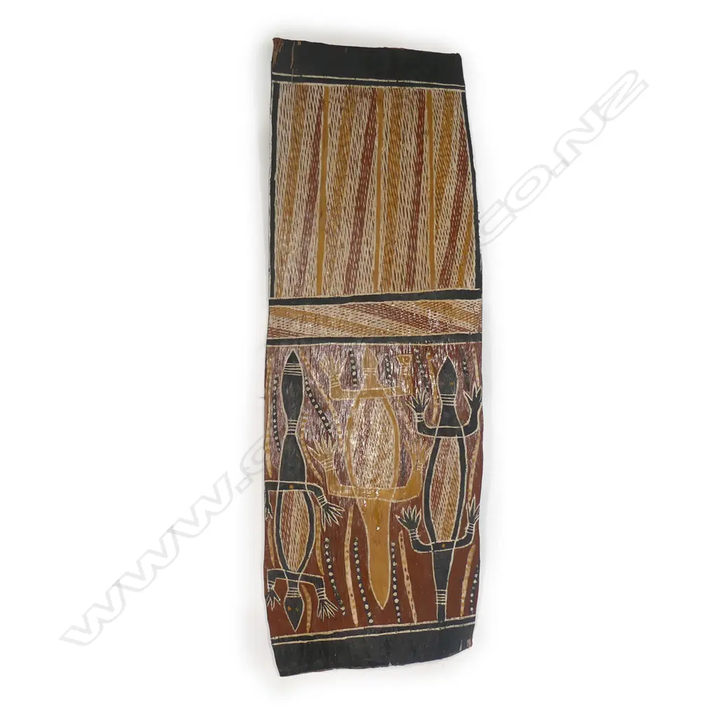 Australian bark painting from 1970’s Image 1++