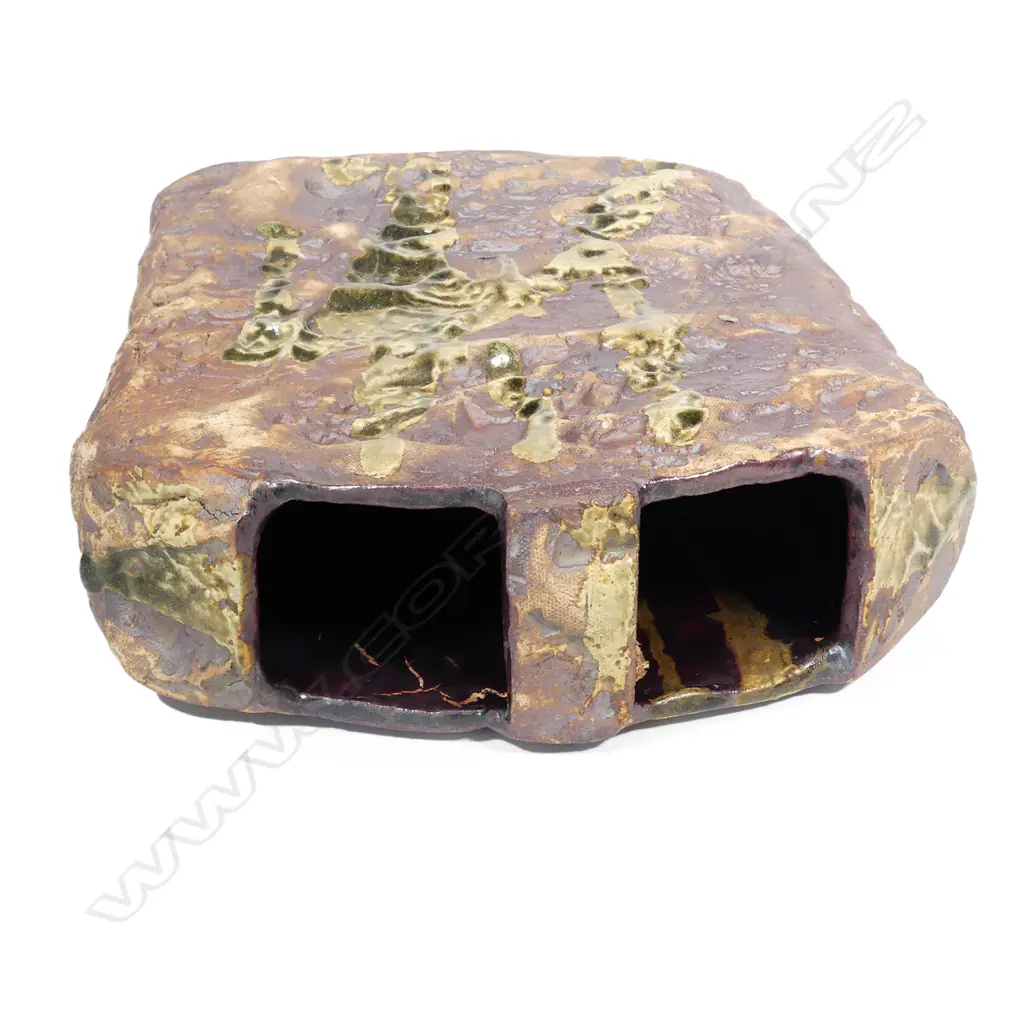 A Doreen Blumhardt rock impressed slab vase Image 1++