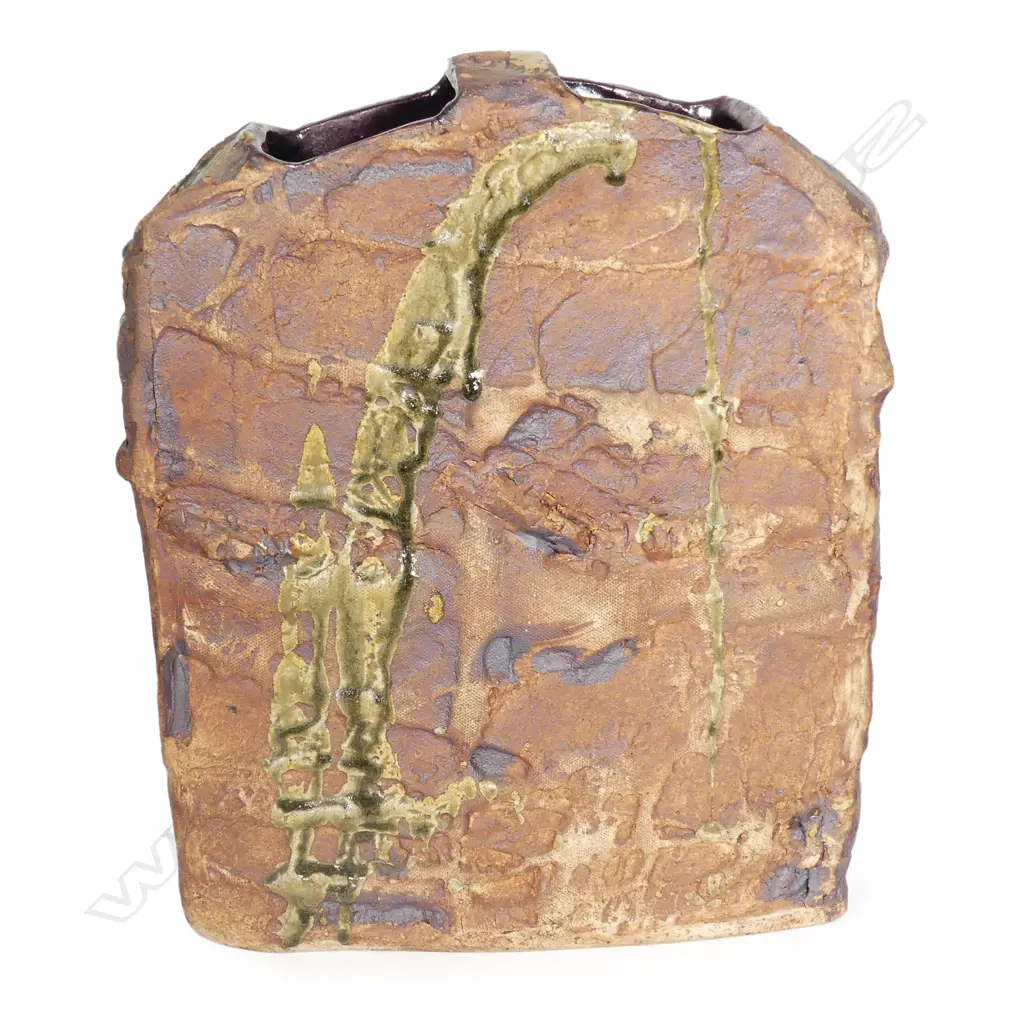 A Doreen Blumhardt rock impressed slab vase Image 1++