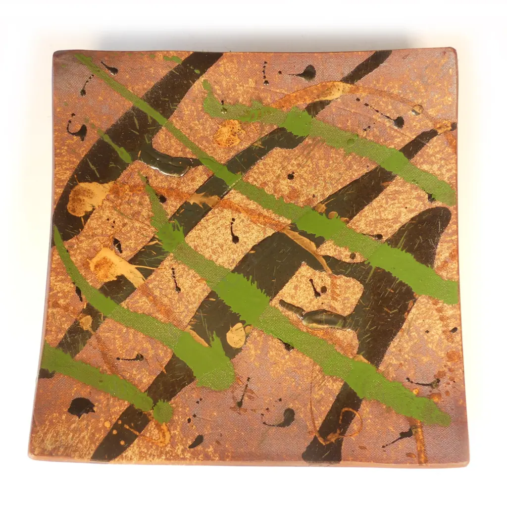 A Doreen Blumhardt square wall platter Image 1++