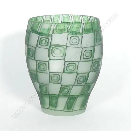 A Stephen Bradbourne glass 'Murrine' vase