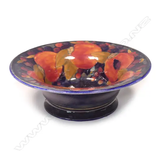 A William Moorcroft pomegranate flared bowl