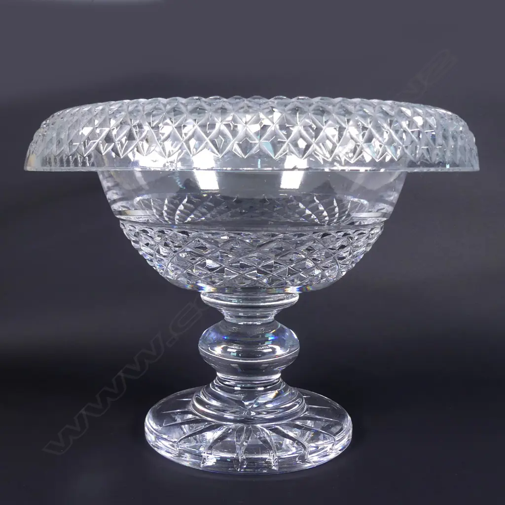 A Waterford crystal stem footed bowl Image 1++