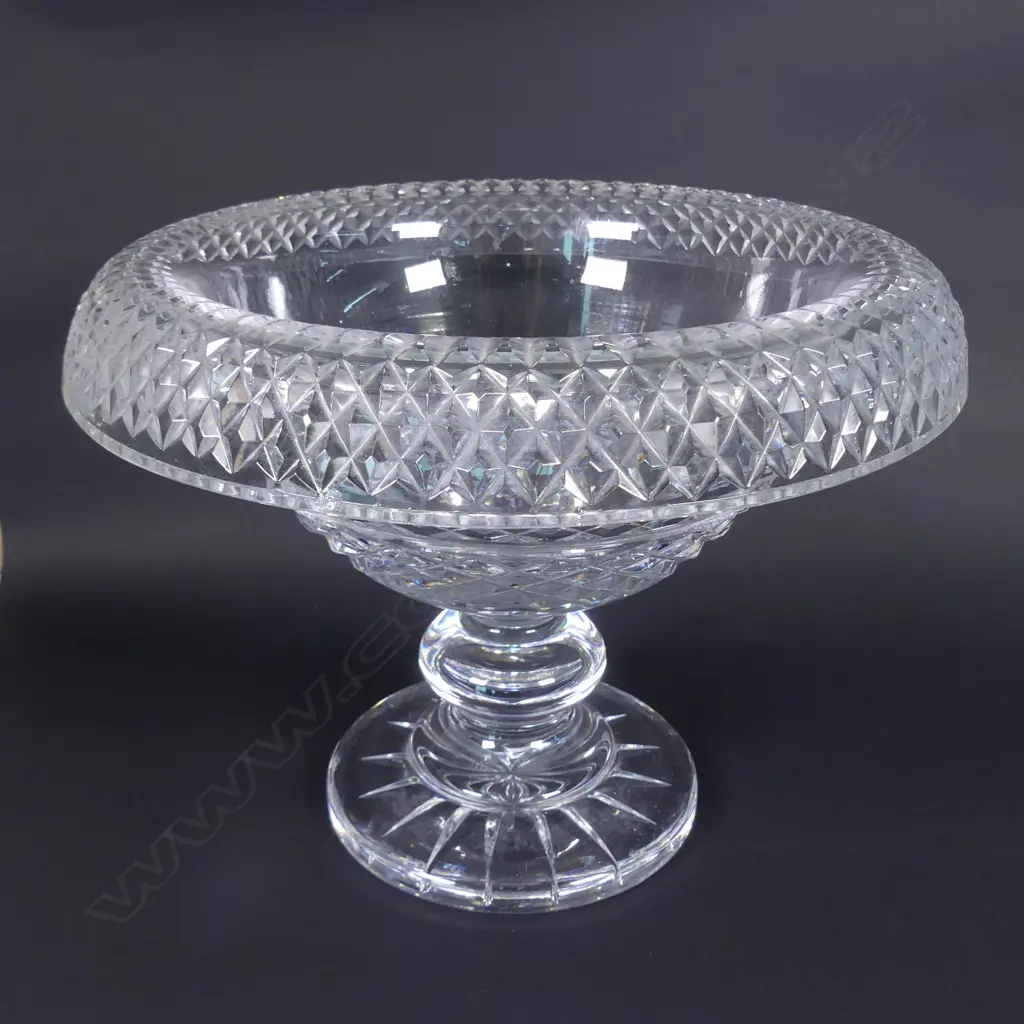 A Waterford crystal stem footed bowl Image 1++