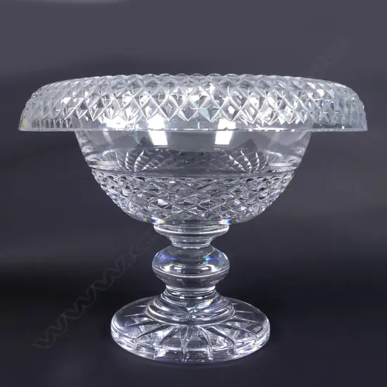 A Waterford crystal stem footed bowl