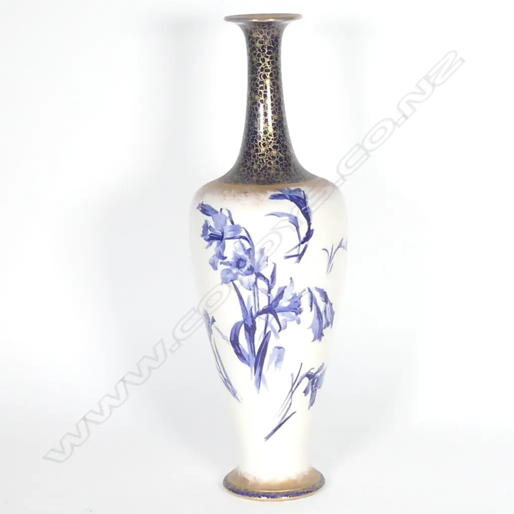 A tall Doulton Lambeth Faience vase Image 1++