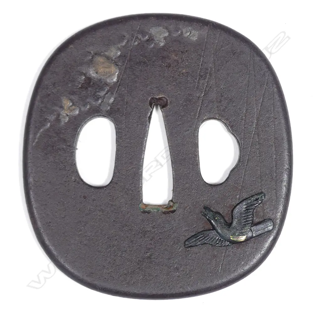 A Japanese iron tsuba Image 1++