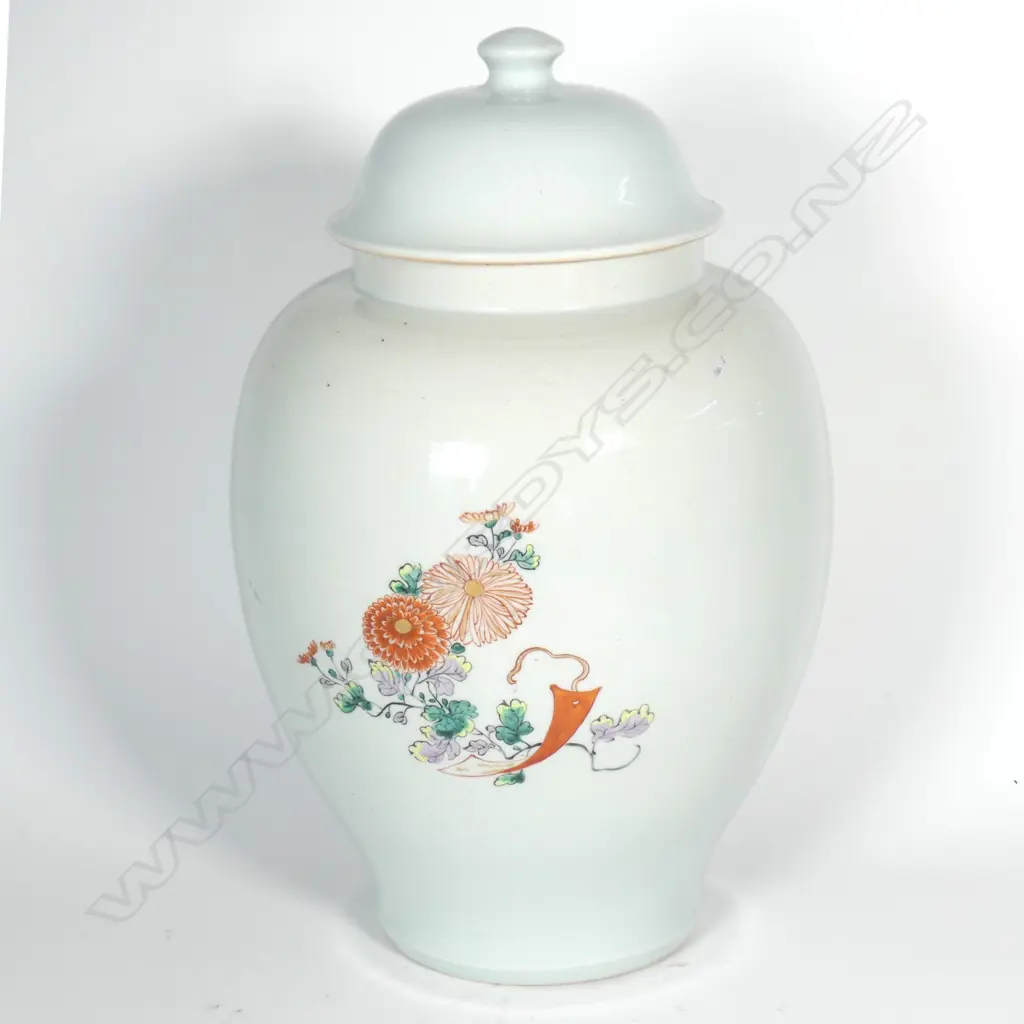 A 19thC Japanese Tamari lidded jar Image 1++