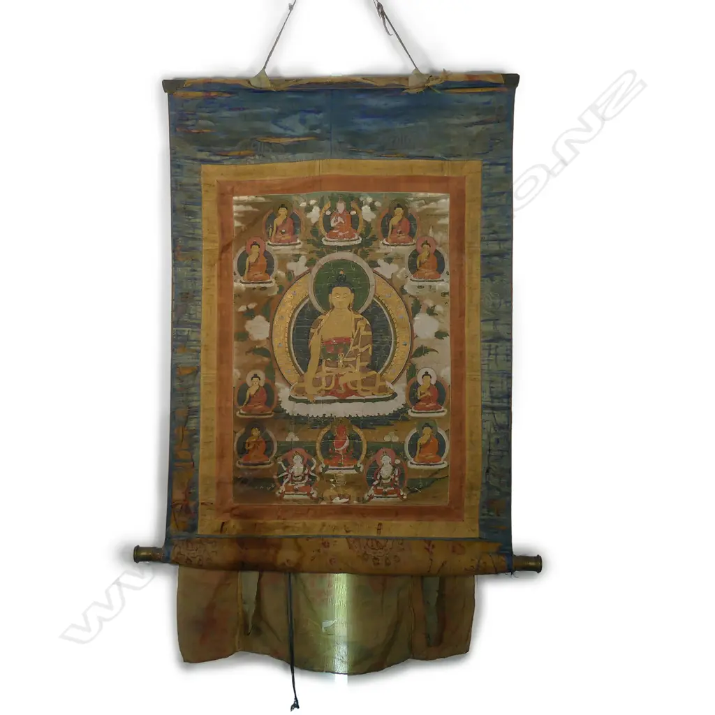 An antique Tibetan thangka Image 1++
