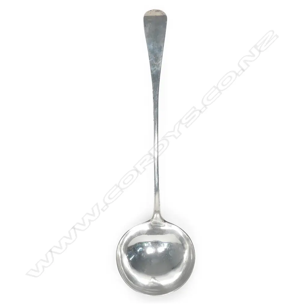 A rare Scottish silver large soup ladle Image 1++