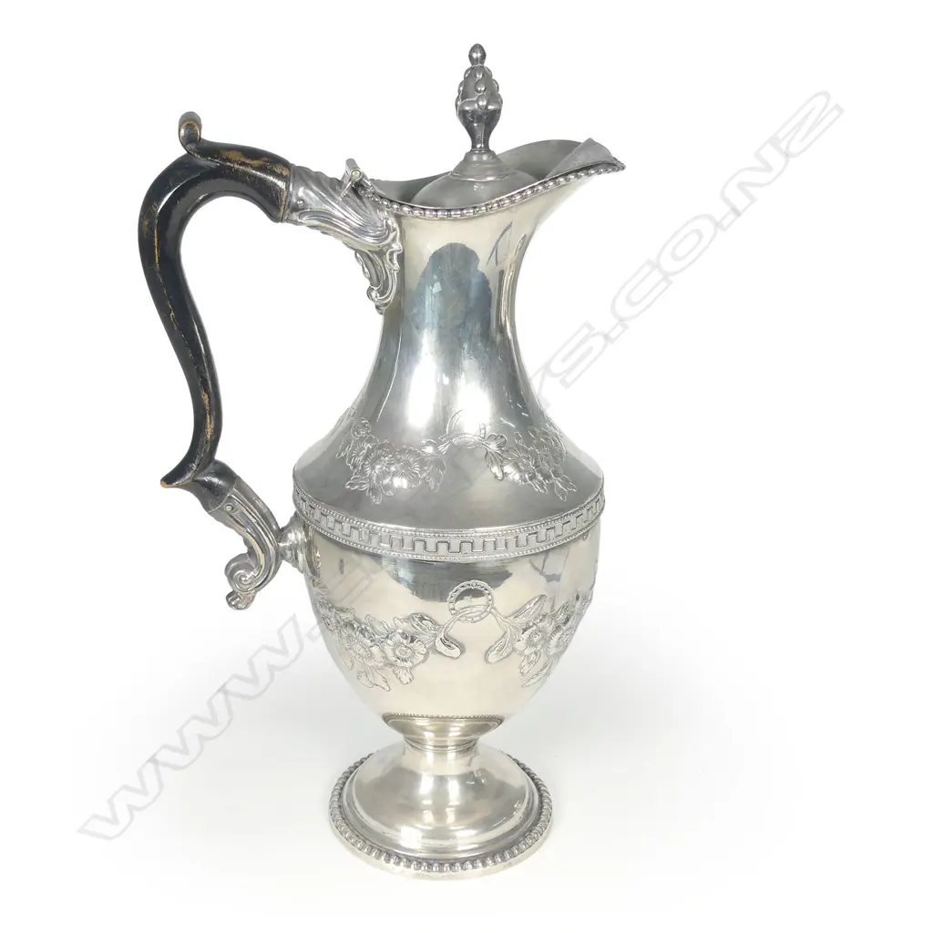 An Old Sheffield Plate hot water jug Image 1++