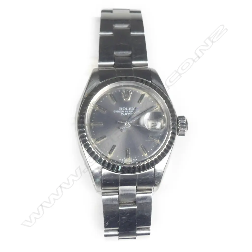A lady's Rolex Oyster Perpetual Datejust stainless wristwatch Image 1++
