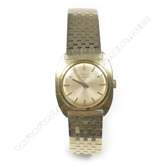 A lady's Swiss 18ct gold Girard Perregaux wristwatch