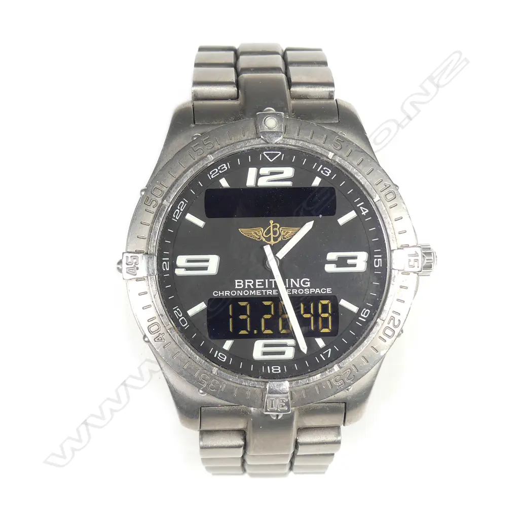 A c.2000 Breitling Aerospace chronometer titanium wristwatch Image 1++