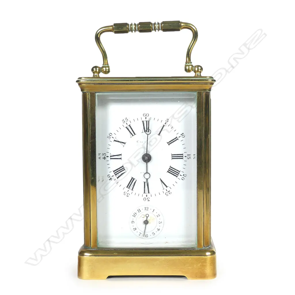A French brass carriage clock Image 1++