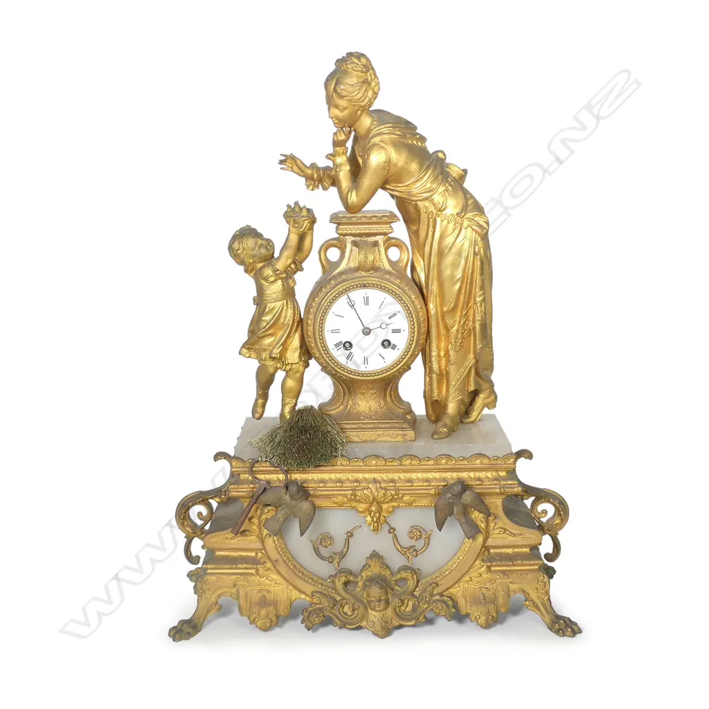 A 19thC French mantel clock Image 1++