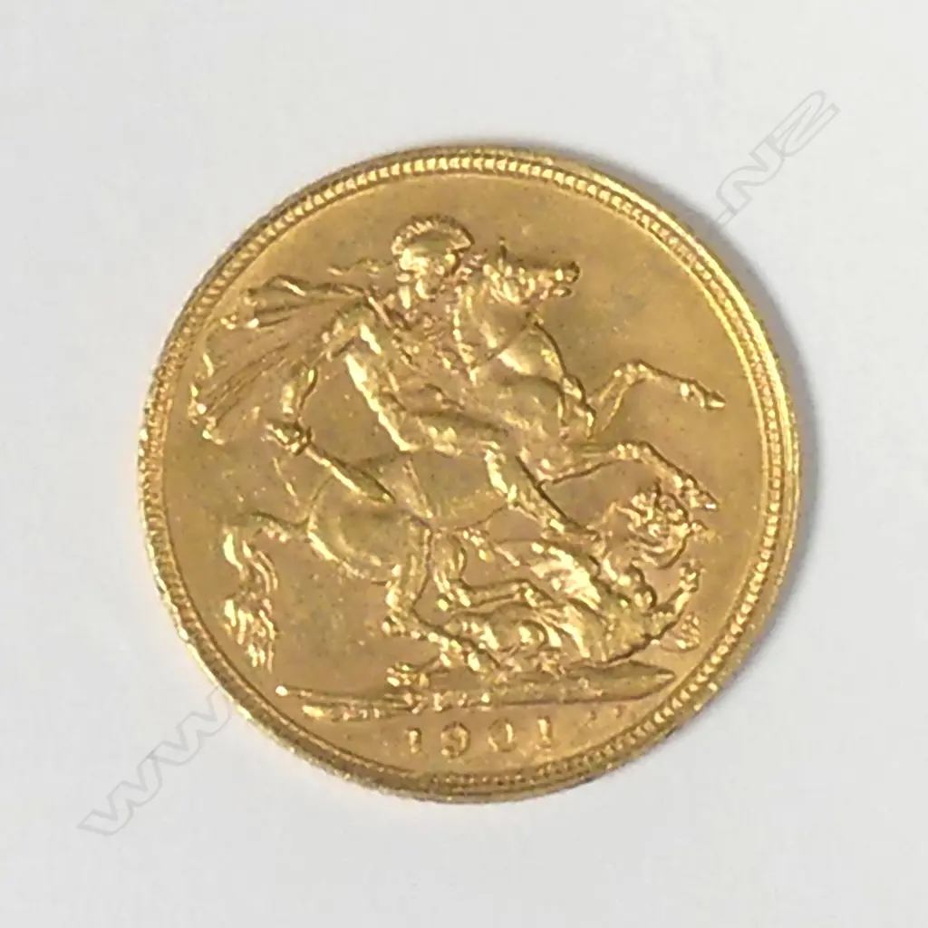 A late Victorian gold sovereign Image 1++