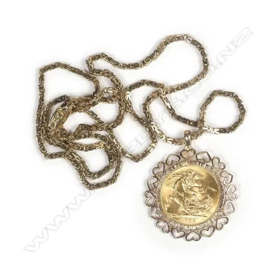 A 1968 gold sovereign