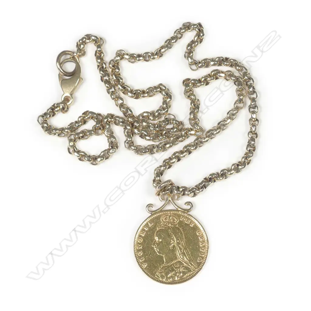 An 1887 English half sovereign Image 1++