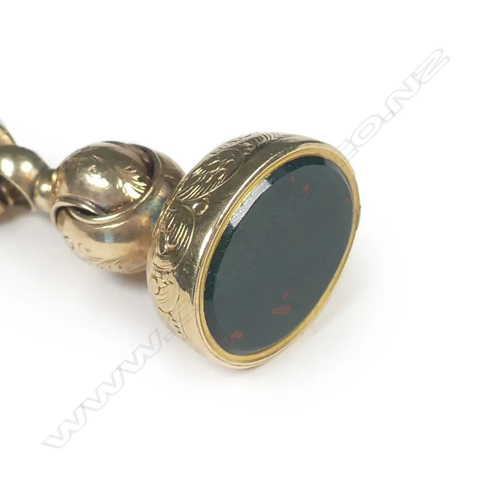 An Edwardian 9ct. yellow gold Albert chain Image 1++