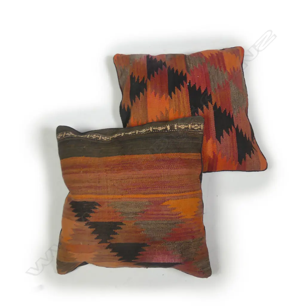 Two kilim faced large cushions Image 1++